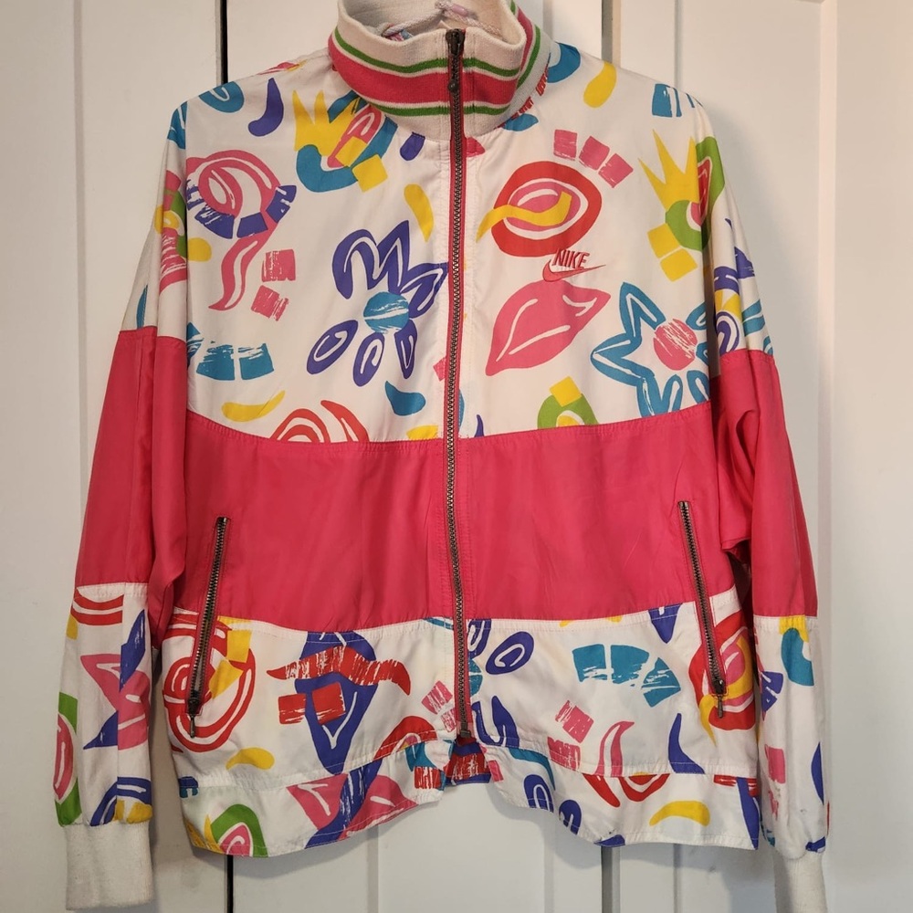 Nike vintage Multicolor Graphic Track Jacket unisex